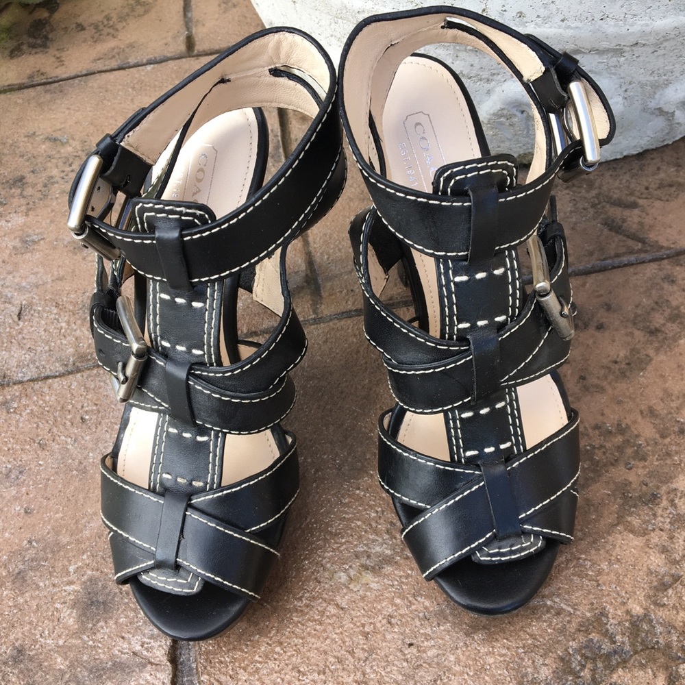 Coach Strapped Heels